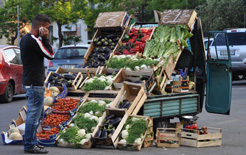 vendeurs de légumes a catane