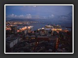 Naples port et Vésuve